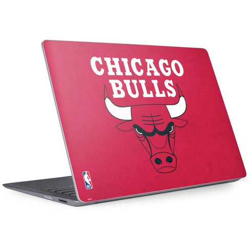 NBA Chicago Bulls Red Distressed Surface Laptop 2 Skin